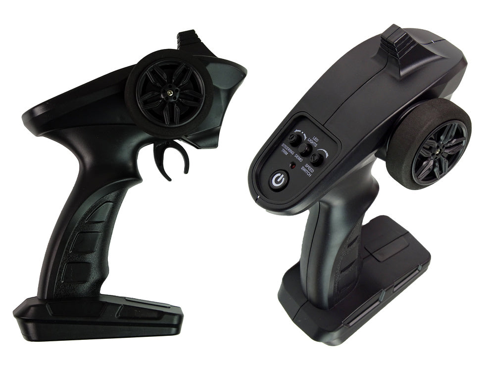 Nuotoliniu būdu valdoma motorinė valtis 35 KM/H, raudona