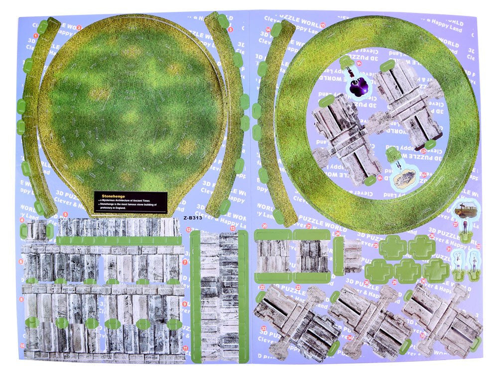 3D dėlionė Stounhendžas, 35 vnt.