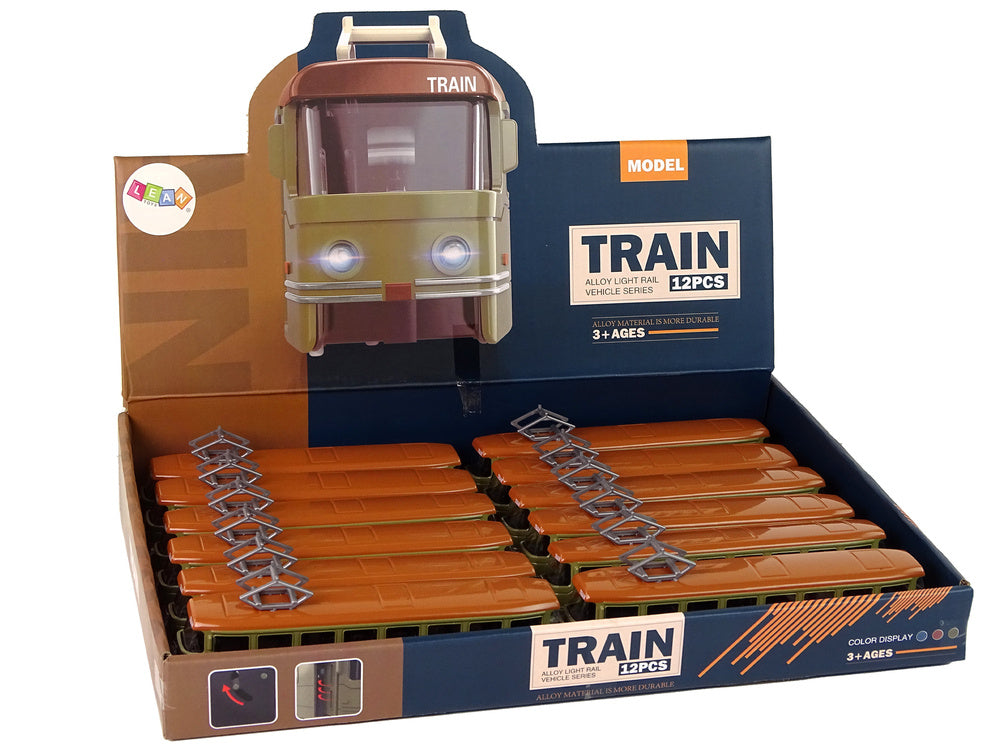 Metalinis traukinys su garsu, žalias