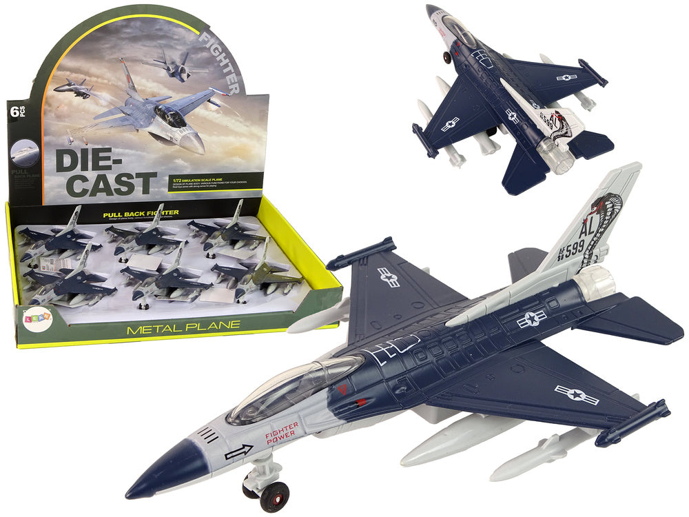 Lėktuvas su šviesos ir garso efektais, mėlynas