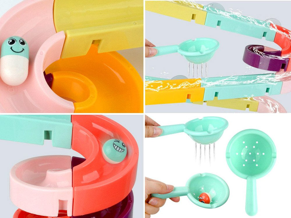 Vonios žaislas takelis su čiuožykla