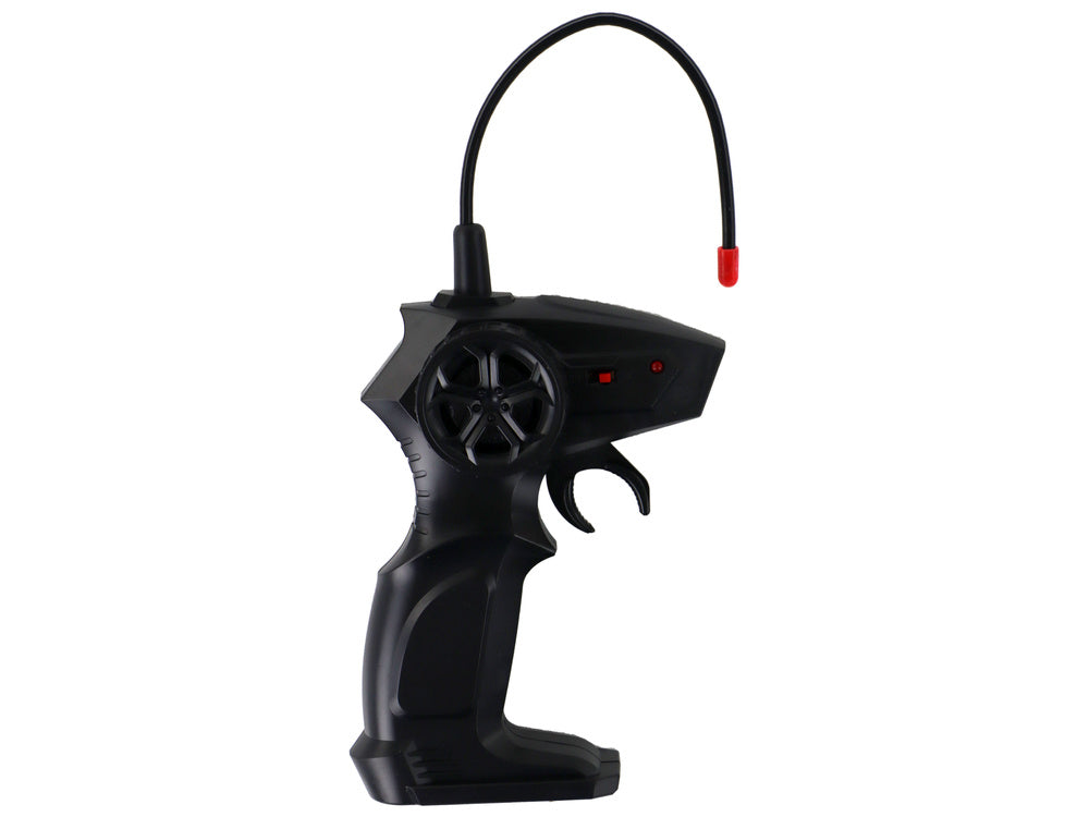 Nuotoliniu būdu valdomas automobilis su šviesos ir garso efektais, raudonas