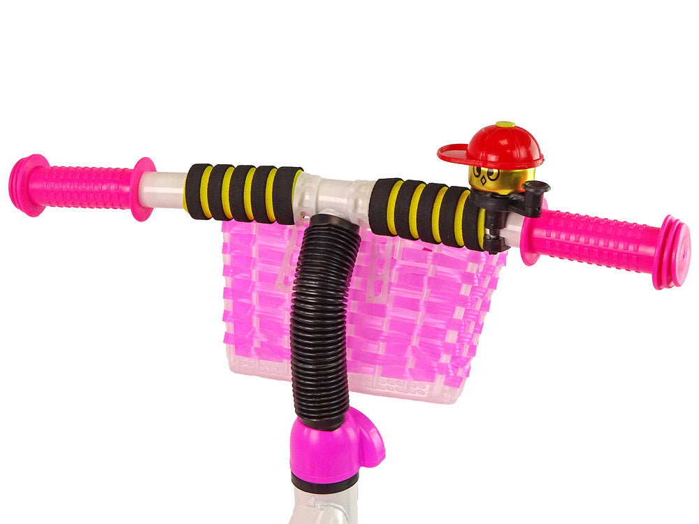 Triratis su krepšeliu ir EVA ratais PRO100, rožinis