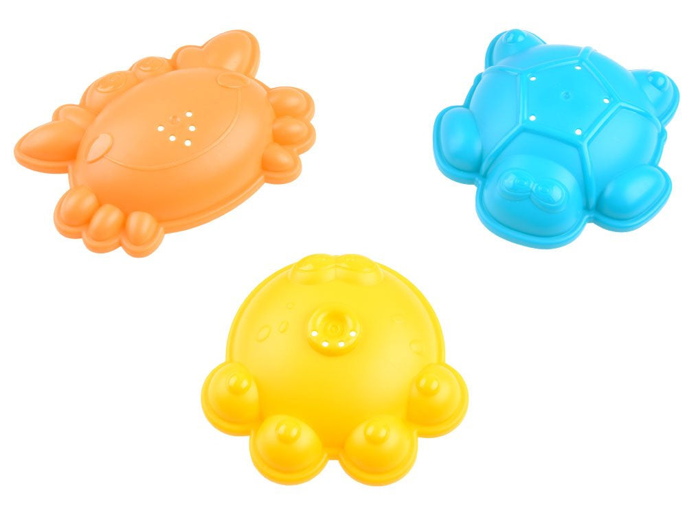 Smėlio žaislų rinkinys su sulankstomu kibiru