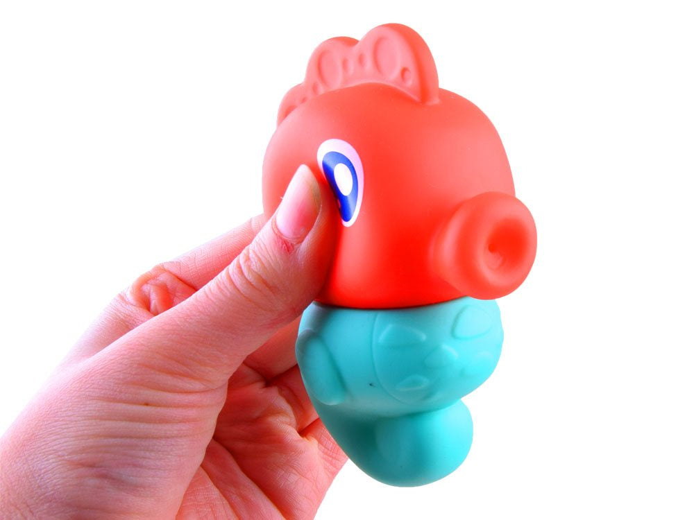 Vonios žaislai su laivo formos krepšiu