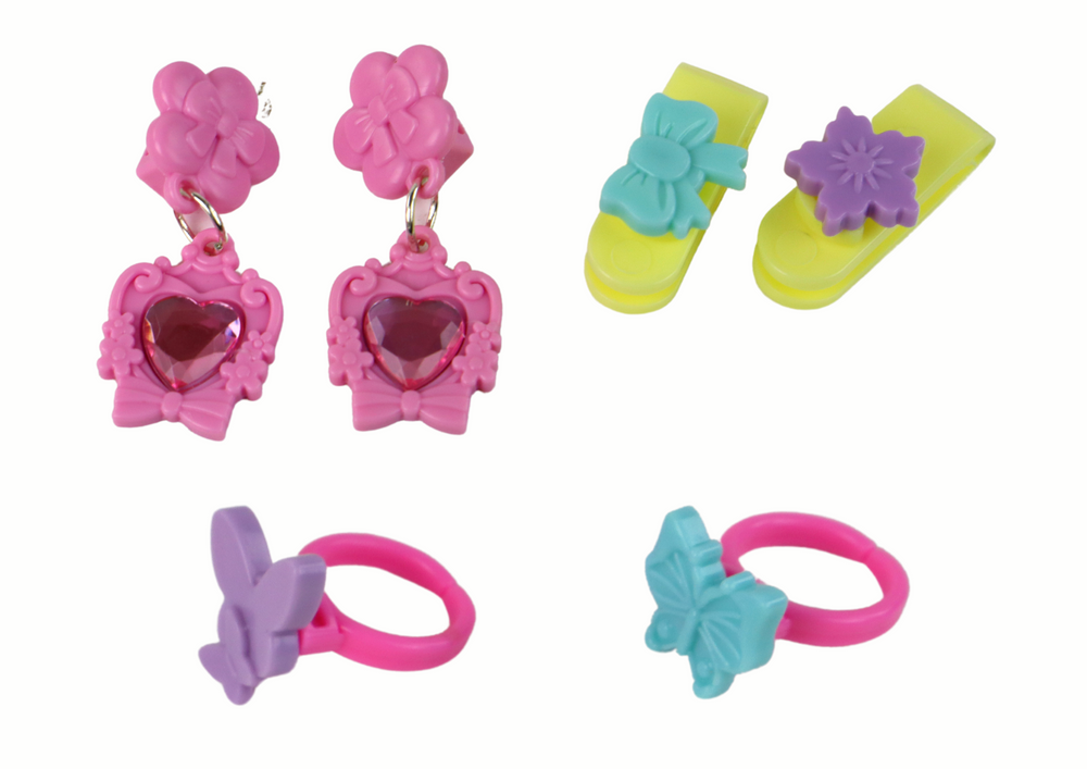 Grožio rinkinys vaikams lagaminėlyje, rožinis