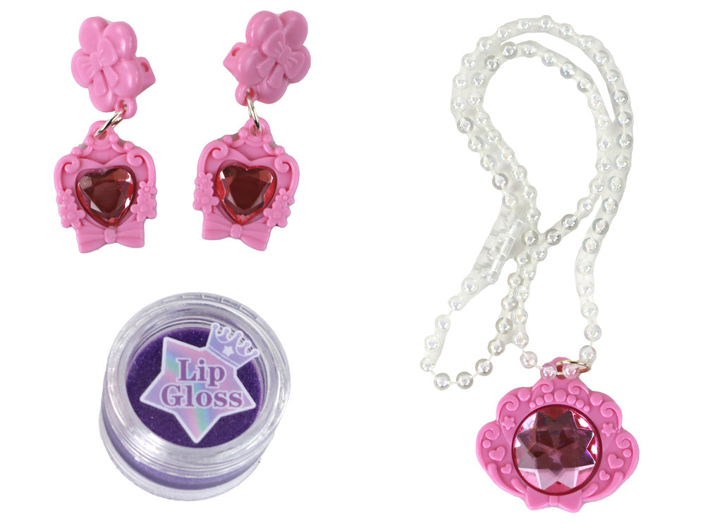 Kūrybiškas makiažo ir papuošalų rinkinys 2in1 18 el