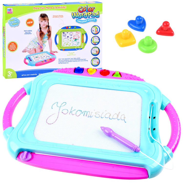 Piešimo lenta su antspaudais, mėlyna