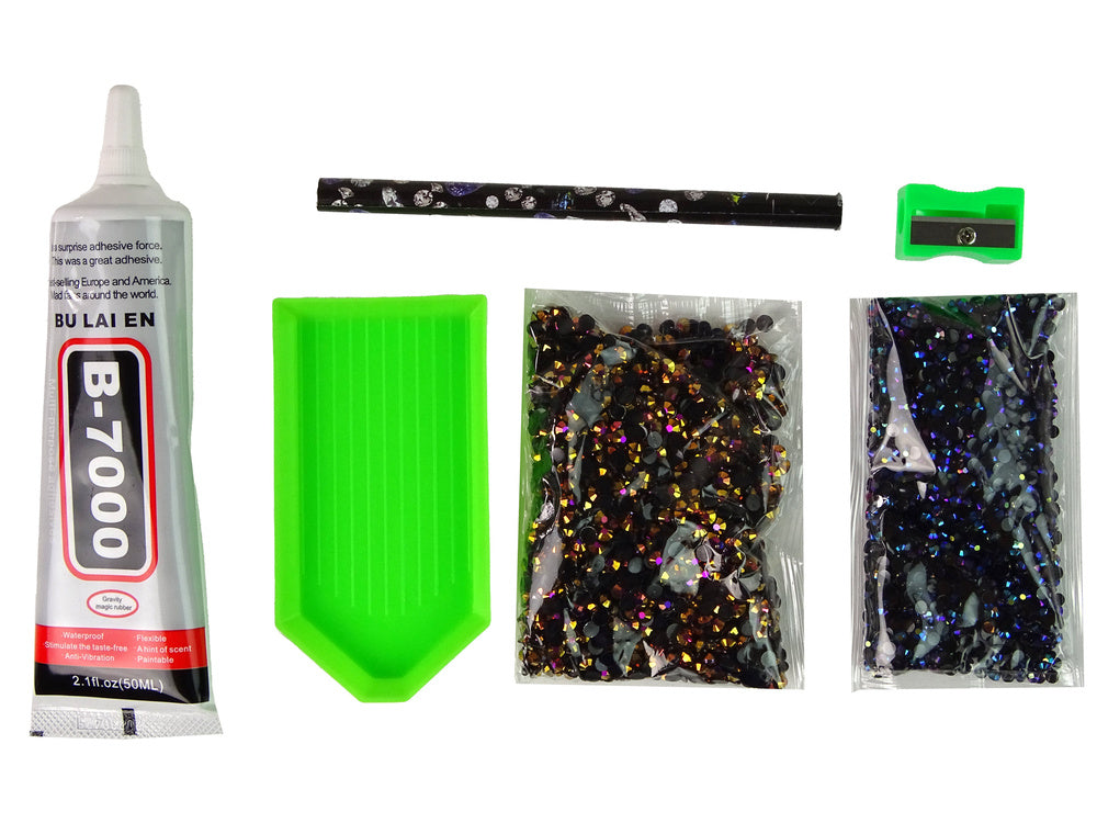 Kūrybinis rinkinys Vienaragis DIY pasidaryk pats, deimantai kristalai, rudas