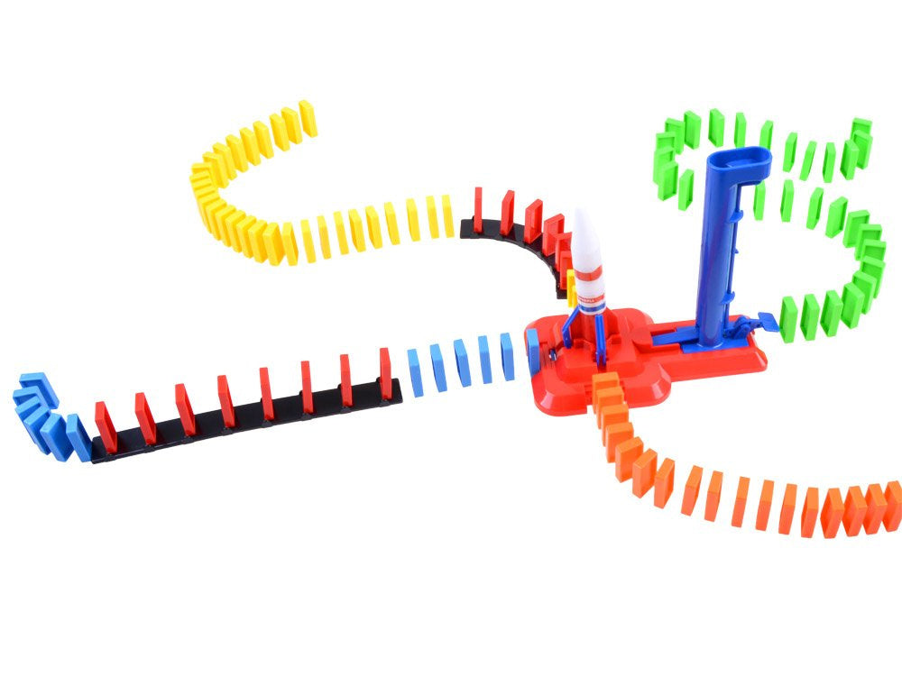 Lavinantis žaislas kosmoso domino raketa