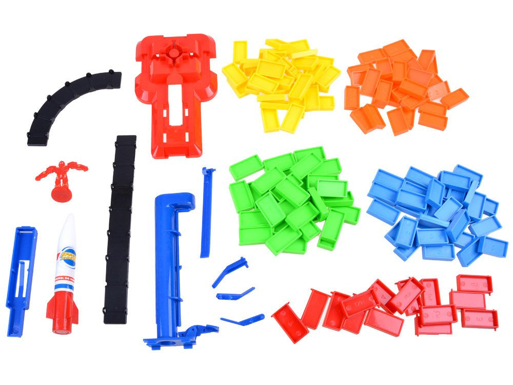 Lavinantis žaislas kosmoso domino raketa