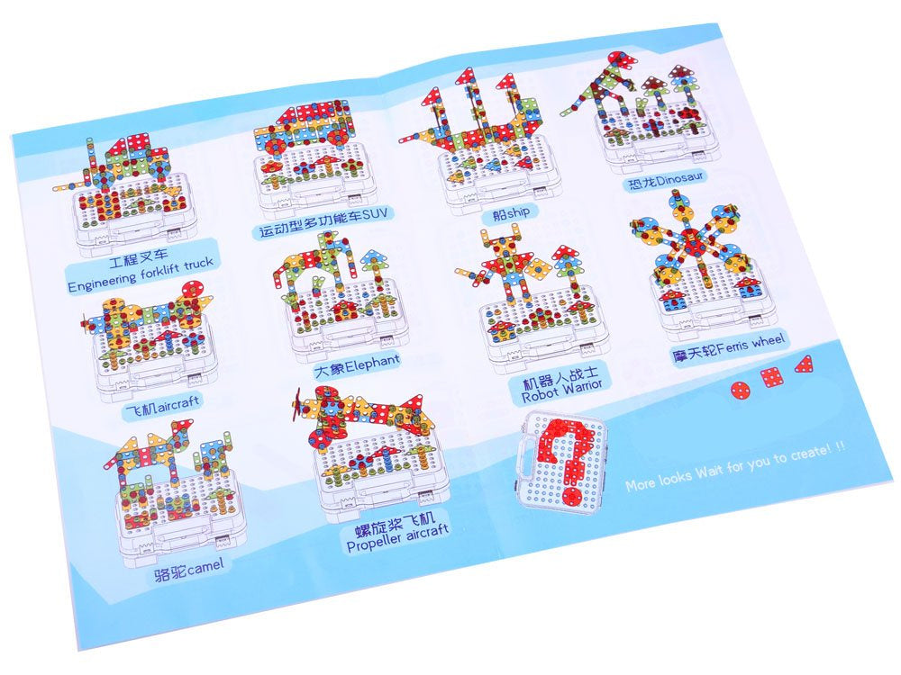 Konstrukciniai blokeliai su atsuktuvu, 268 vnt.