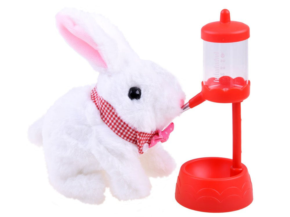 Interaktyvus baltas zuikis krepšyje su aksesuarais