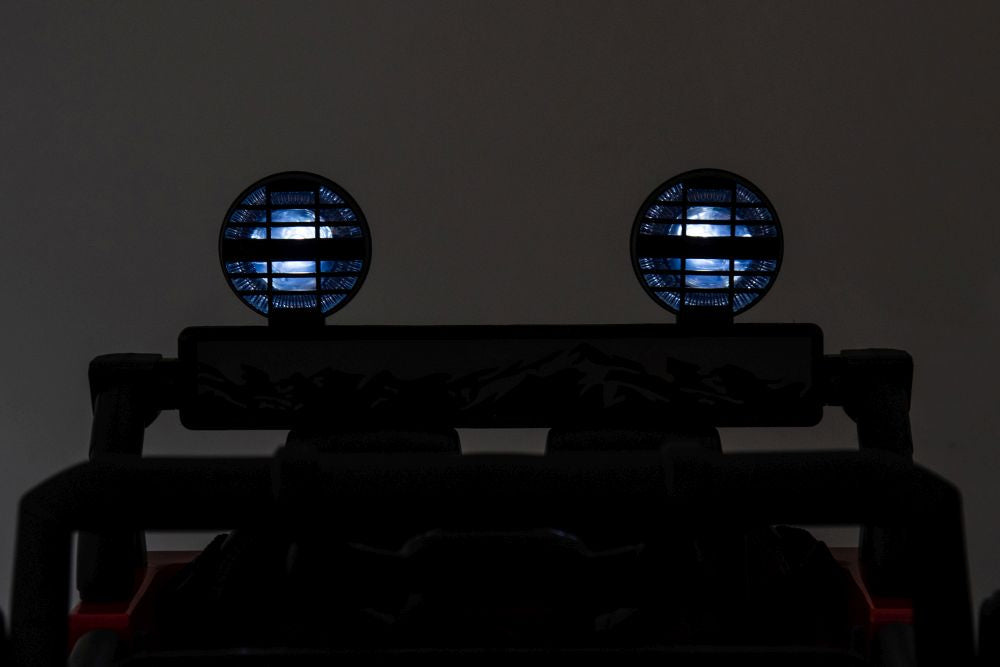 Vienvietis elektrinis visureigis Toyota FJ 4x4, raudonas