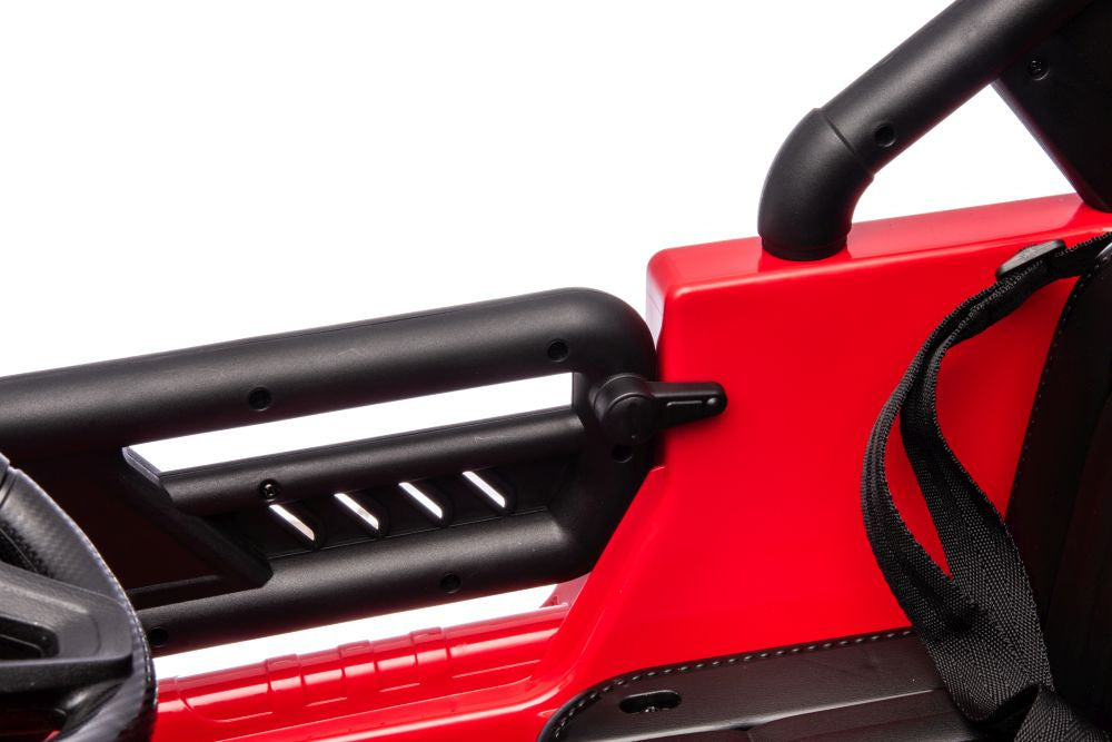 Vienvietis elektrinis visureigis Toyota FJ 4x4, raudonas