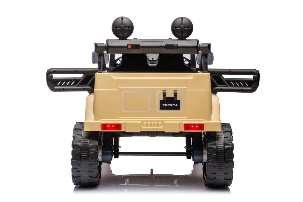 Vienvietis elektrinis visureigis Toyota FJ Khaki 4x4, rudas