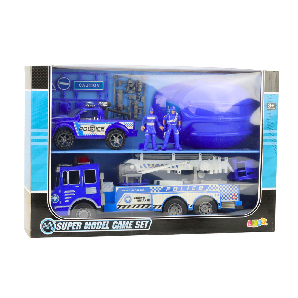 Ugniagesių sunkvežimis su priedais