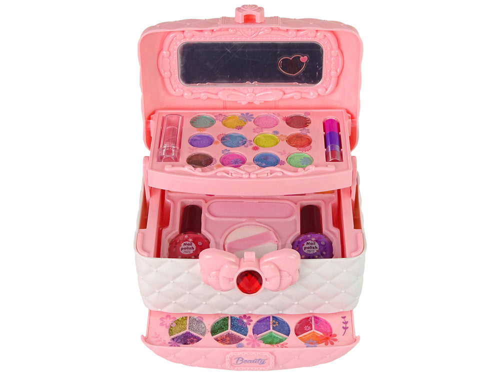 Grožio rinkinys lagamine su veidrodžiu