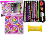 Spalvotas plaukų ir papuošalų karoliukų rinkinys vaikams