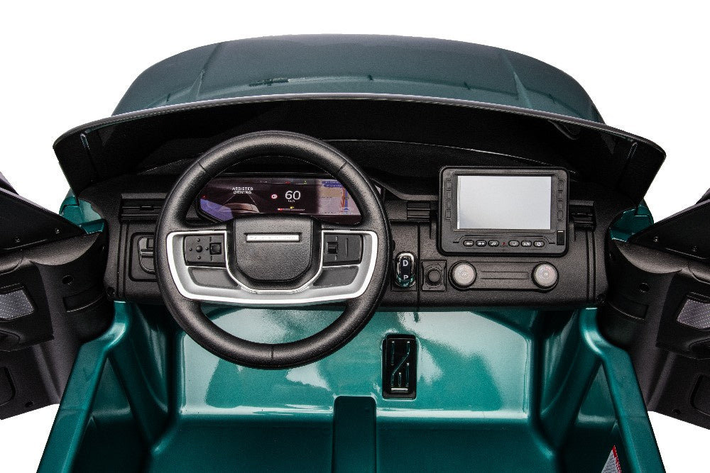 Dvivietis elektromobilis džipas Range Rover DK-RR998, žalias lakuotas