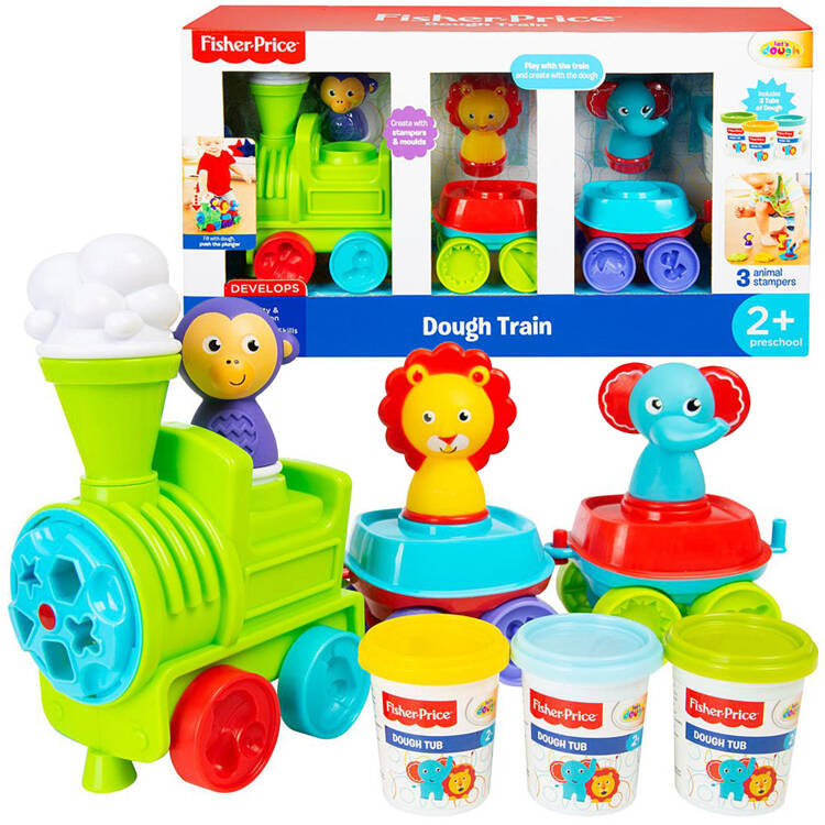 Kūrybinis rinkinys traukinys su plastilinu, Fisher Price