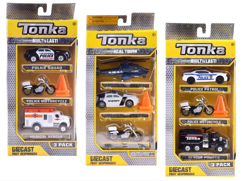 Policijos transporto priemonių rinkinys Hasbro Tonka