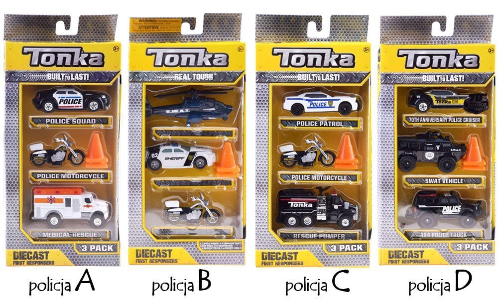 Policijos transporto priemonių rinkinys Hasbro Tonka