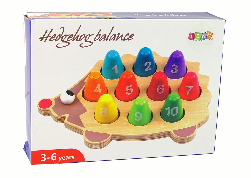 Medinis edukacinis ežiukas su skaičiais