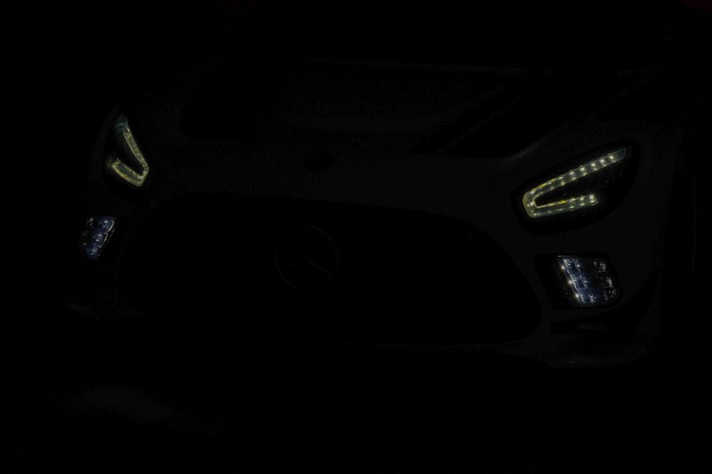 Vienvietis elektrinis sportinis automobilis Mercedes AMG GT3 vaikams, baltas