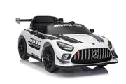 Vienvietis elektrinis sportinis automobilis Mercedes AMG GT3 vaikams, baltas