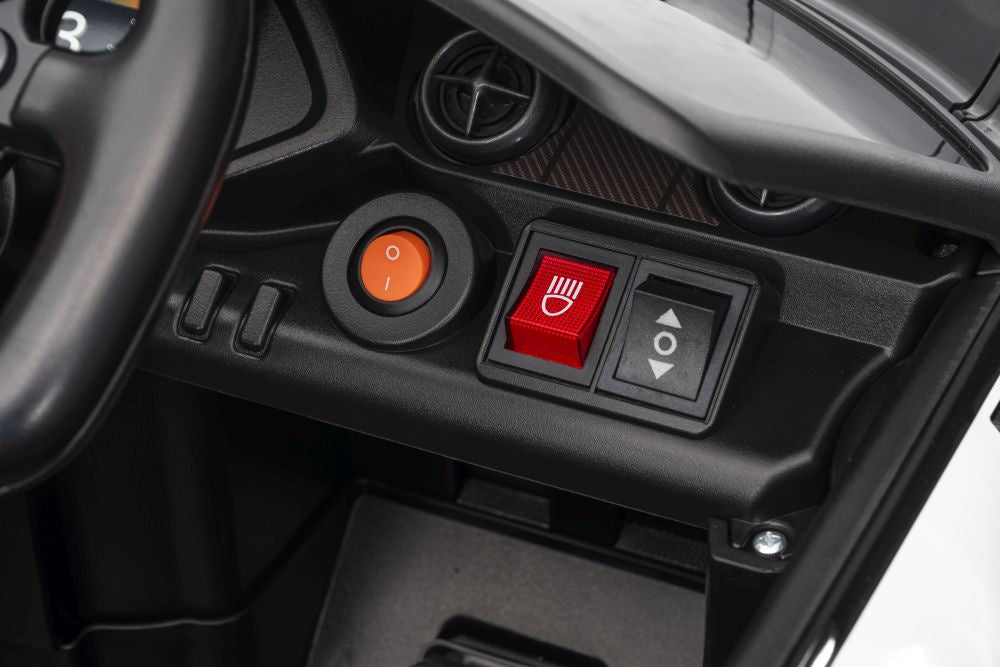 Vienvietis elektrinis sportinis automobilis Mercedes AMG GT3 vaikams, juodas