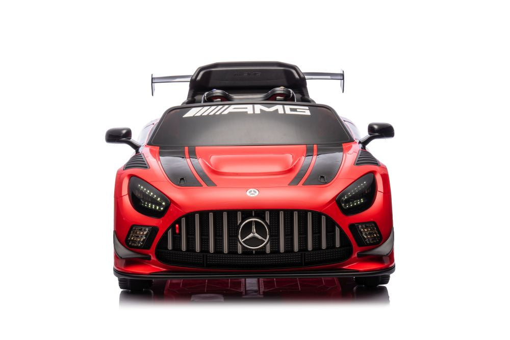 Vienvietis elektrinis sportinis automobilis Mercedes AMG GT3 vaikams, raudonas