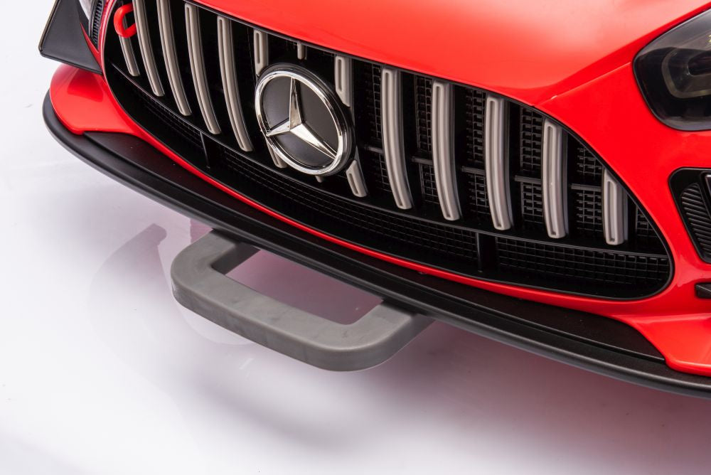 Vienvietis elektrinis sportinis automobilis Mercedes AMG GT3 vaikams, raudonas