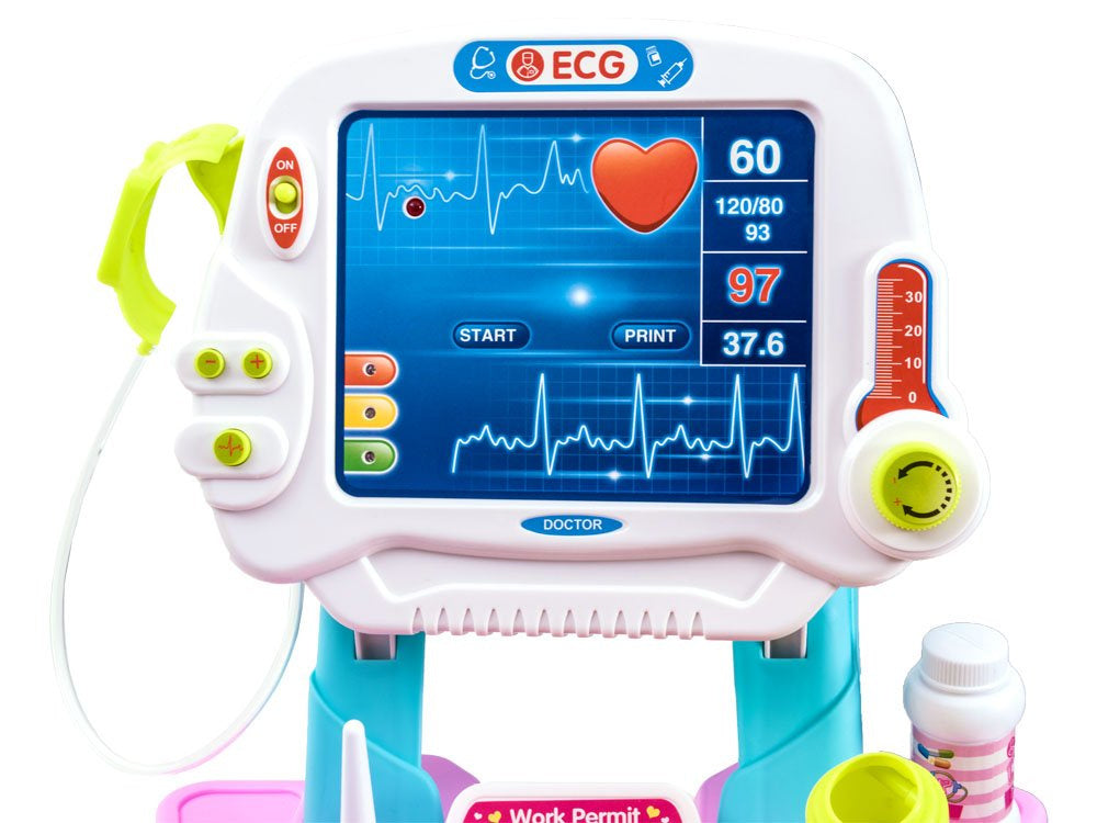 Gydytojo medicinos priemonių rinkinys, rožinis