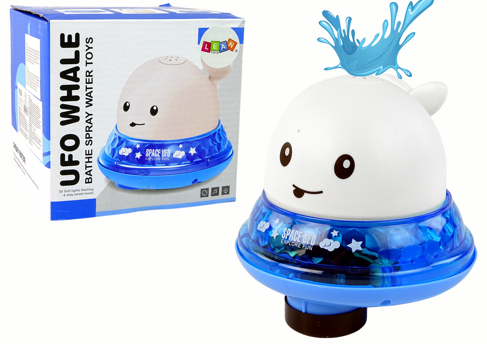 Interaktyvus vandens žaislas banginis, baltas