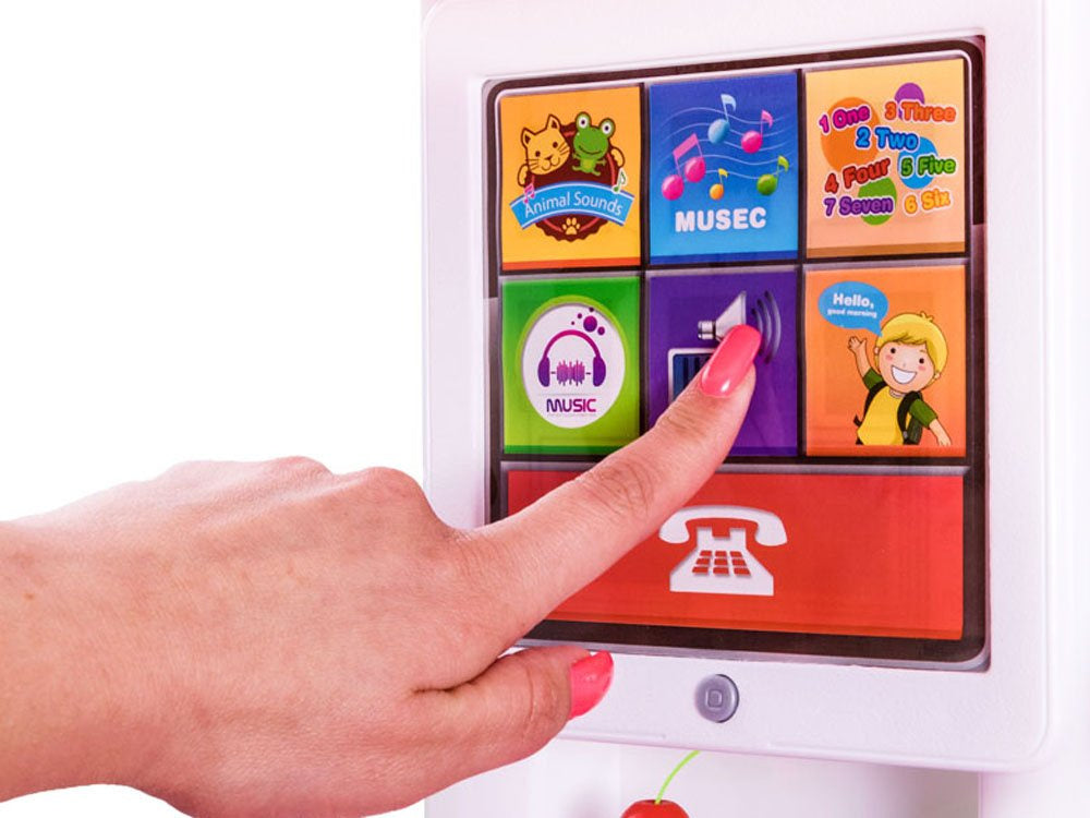 Interaktyvi virtuvė vaikams, mėlyna