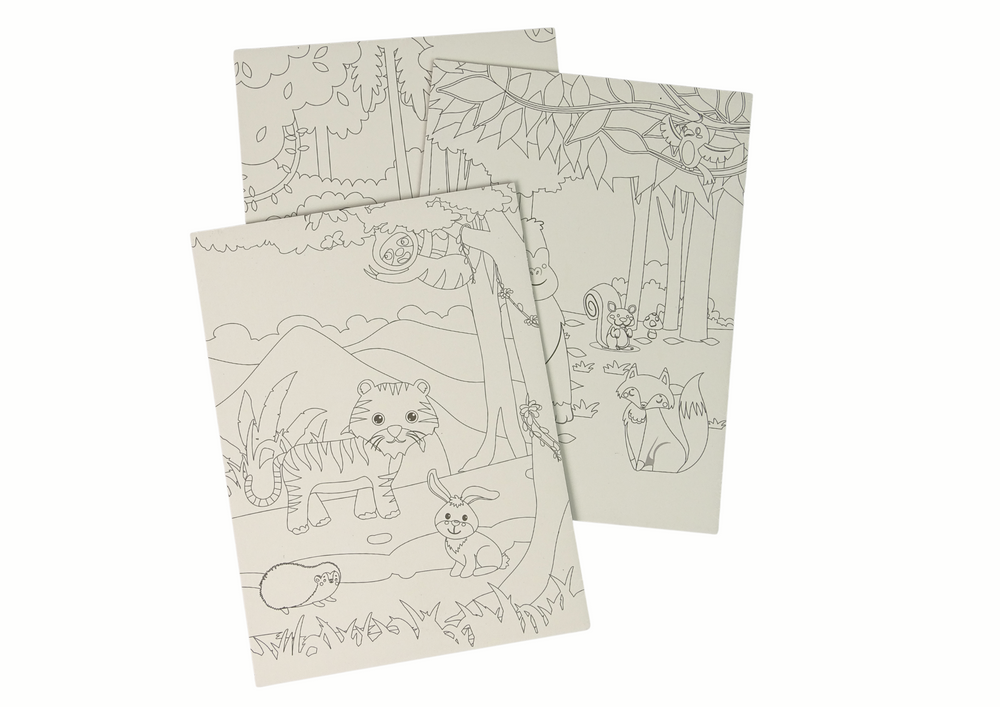 Įbrėžimų knyga vaikams, džiunglių gyvūnai