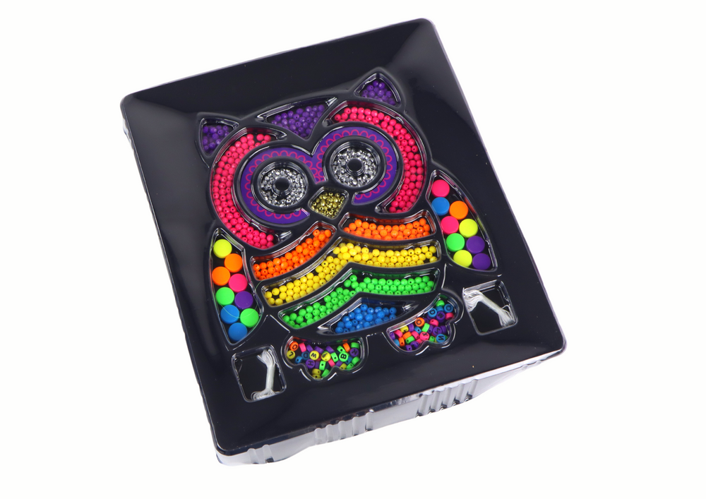 Kūrybinis karoliukų rinkinys 3000 el, pelėda