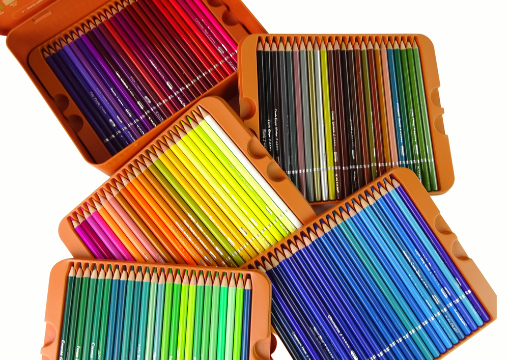 Spalvotų pieštukų rinkinys dėkle 120 vnt.