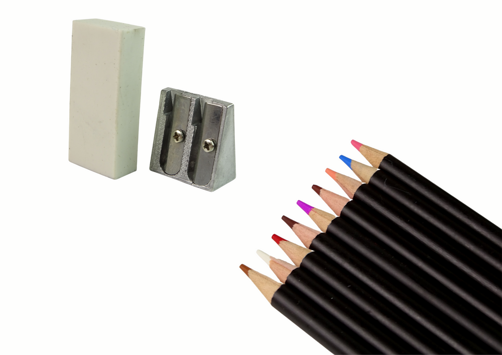 Spalvotų pieštukų rinkinys tūbelėje, 74 vnt.