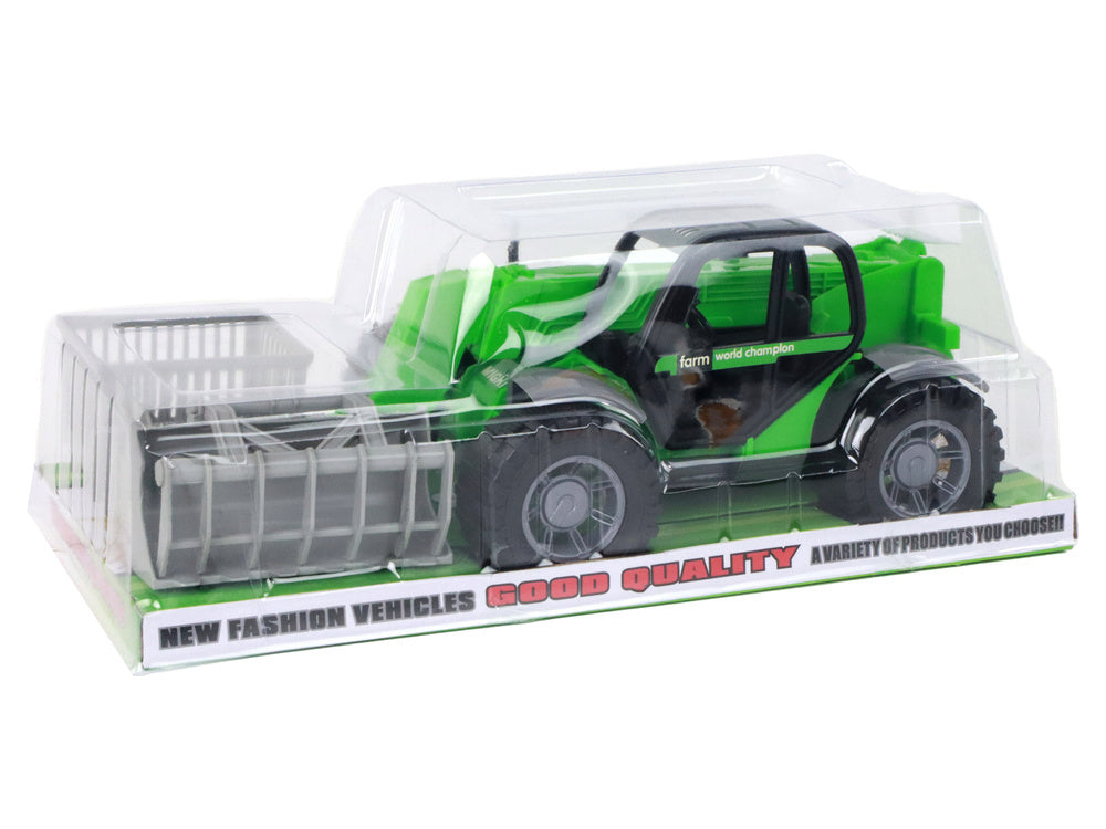 Žaislinis šakinis krautuvas, žalias