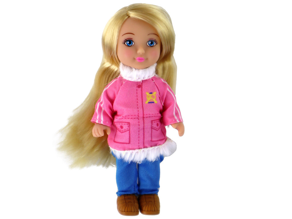 Lėlės Anlily su kūdikių ir priedais rinkinys, žiemos sportas