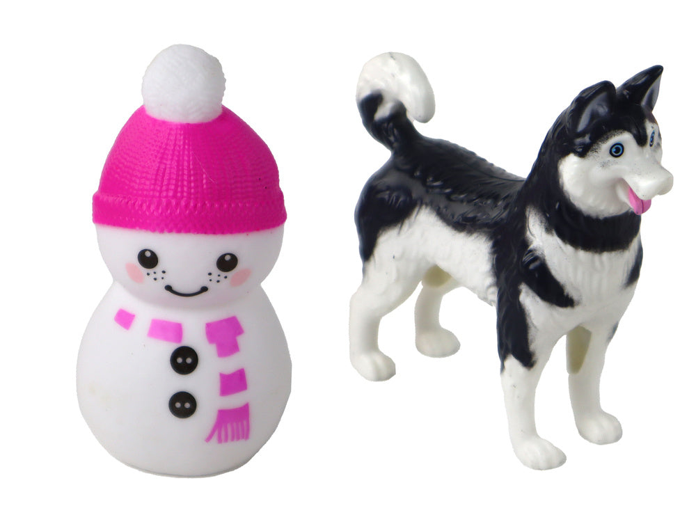 Lėlės Anlily su kūdikių ir priedais rinkinys, žiemos sportas