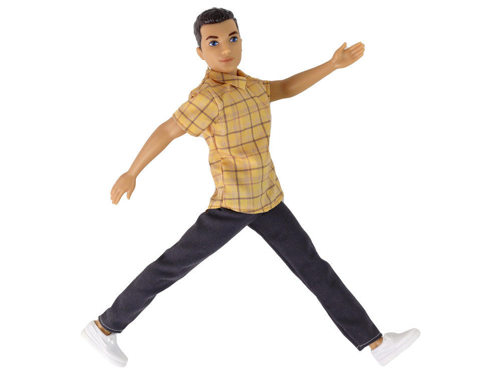 Lėlė berniukas Paulo languotais marškinėliais