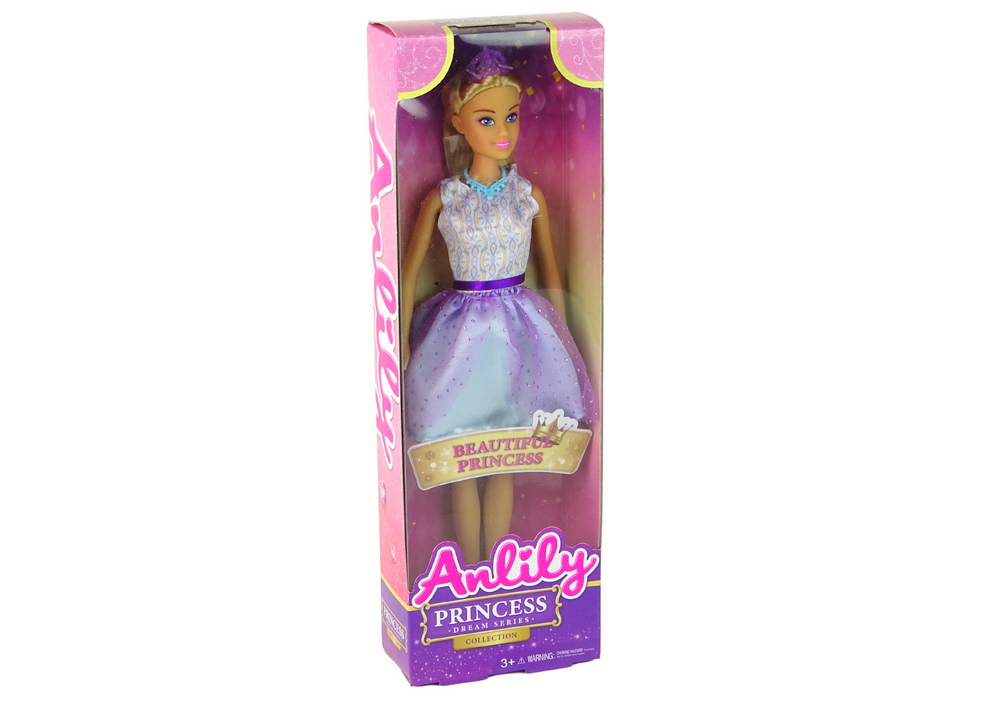 Lėlė Anlily, princesė, violetinė
