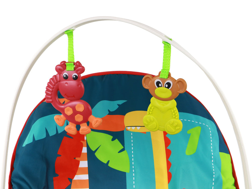 Vaikiška supamoji kėdutė su garso efektais Bouncer Rocker 2in1