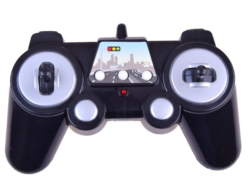 Nuotoliniu būdu valdomas autobusas, mėlynas