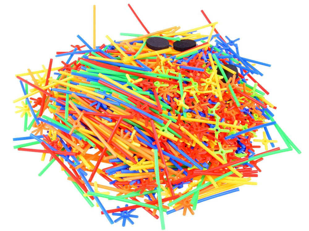 3D kūrybinis šiaudelių konstruktorius  1000 el.