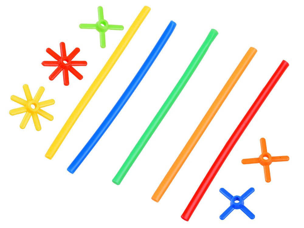 3D kūrybinis šiaudelių konstruktorius  1000 el.