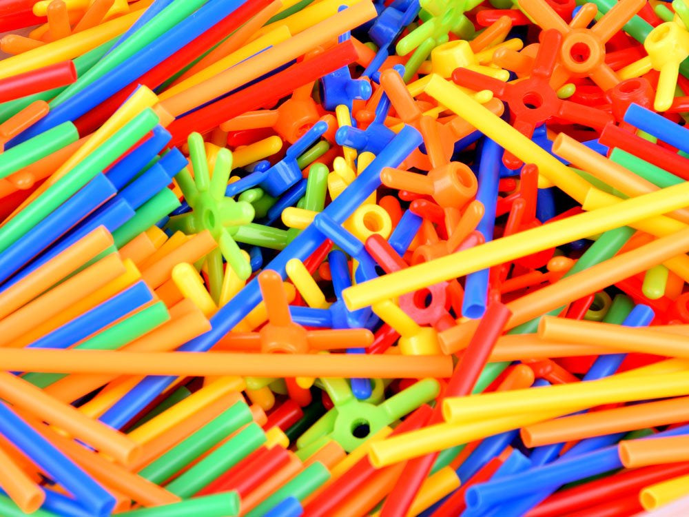 3D kūrybinis šiaudelių konstruktorius  1000 el.